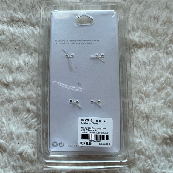 🌴Icing Ear Bud Cuffs Compatible with Apple AirPods - Picture 3 of 3